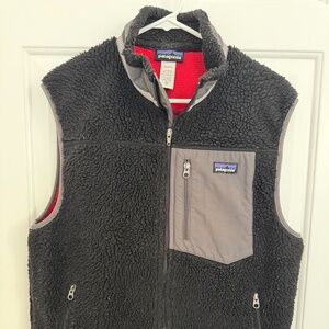 Patagonia Classic Retro-X Fleece Vest Black/Grey - Size Medium